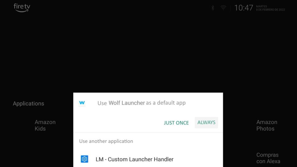 Change launcher on the Amazon Fire TV Stick in a simple way