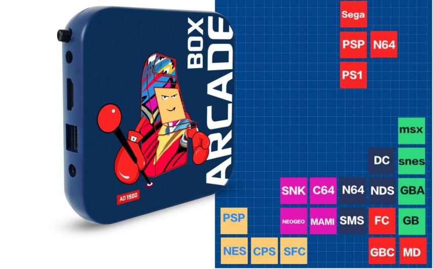 Arcade Box Retro console with 33,000 games and emuelec