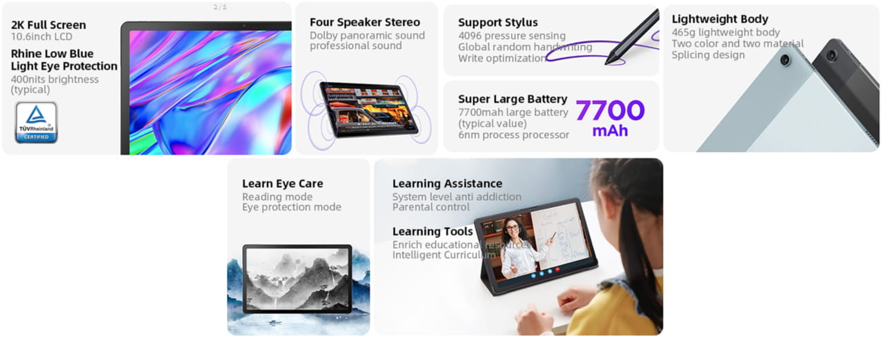Lenovo XiaoXin Pad 2022 tablet hekka