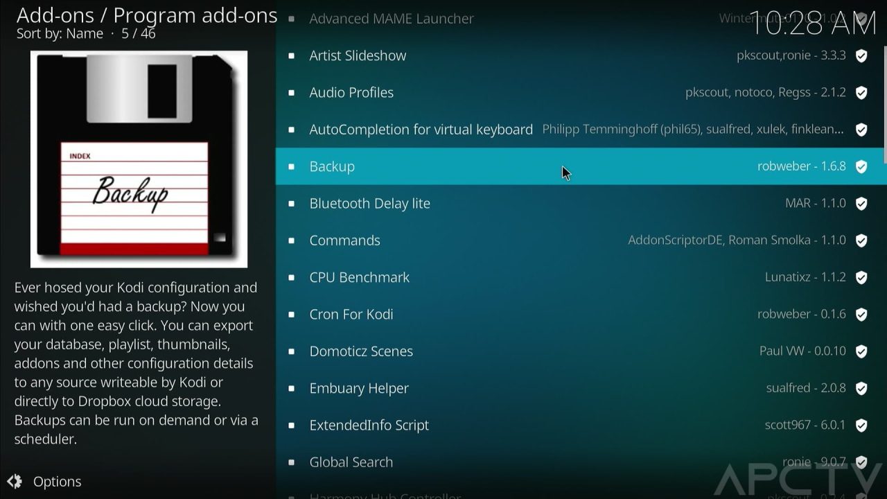 KODI Backup, how to save and restore our addons and settings
