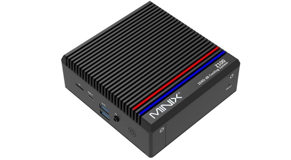 MINIX Z100-0dB, a small fully fanless mini PC with Intel N100