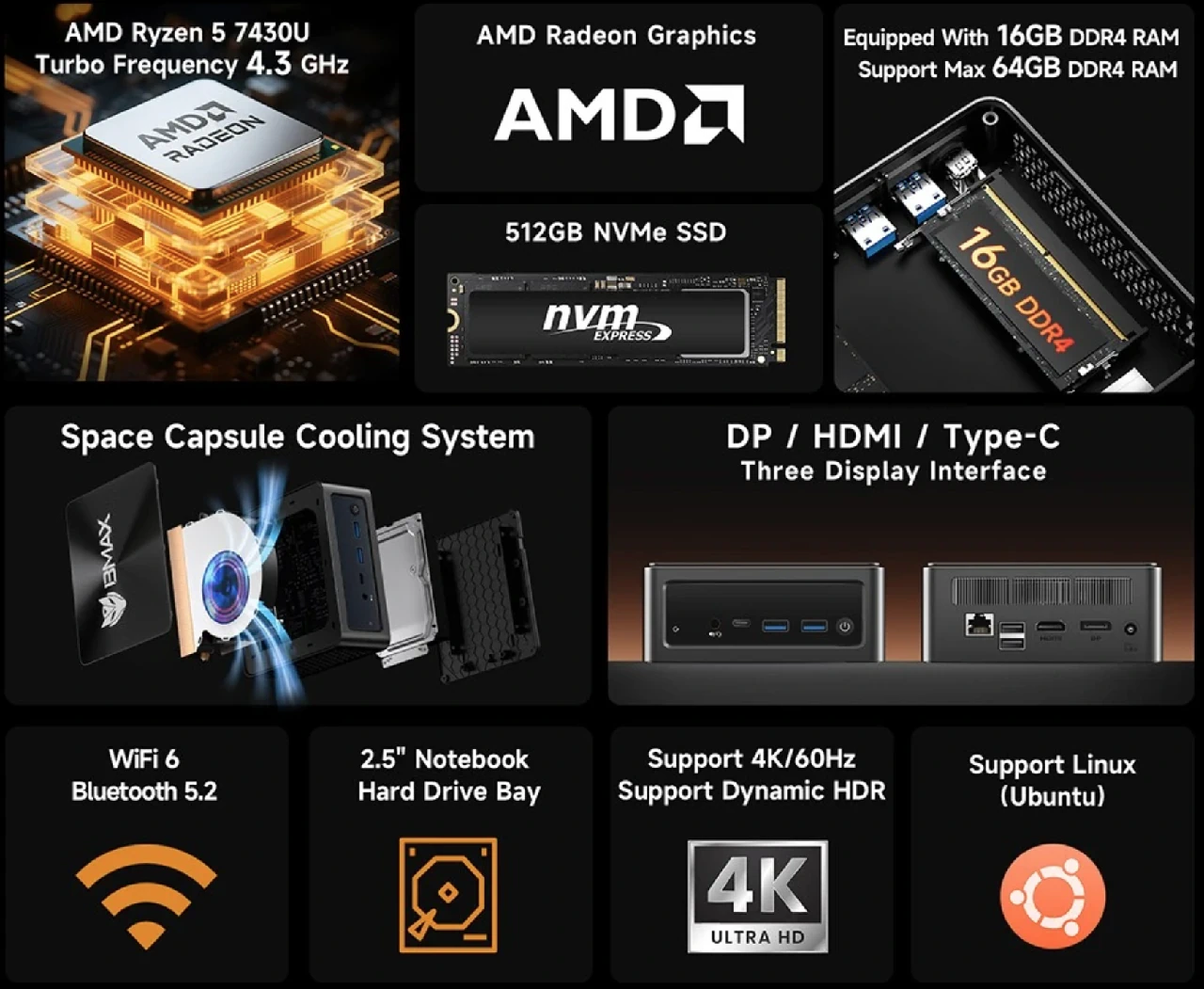 BMAX B7A Pro specs