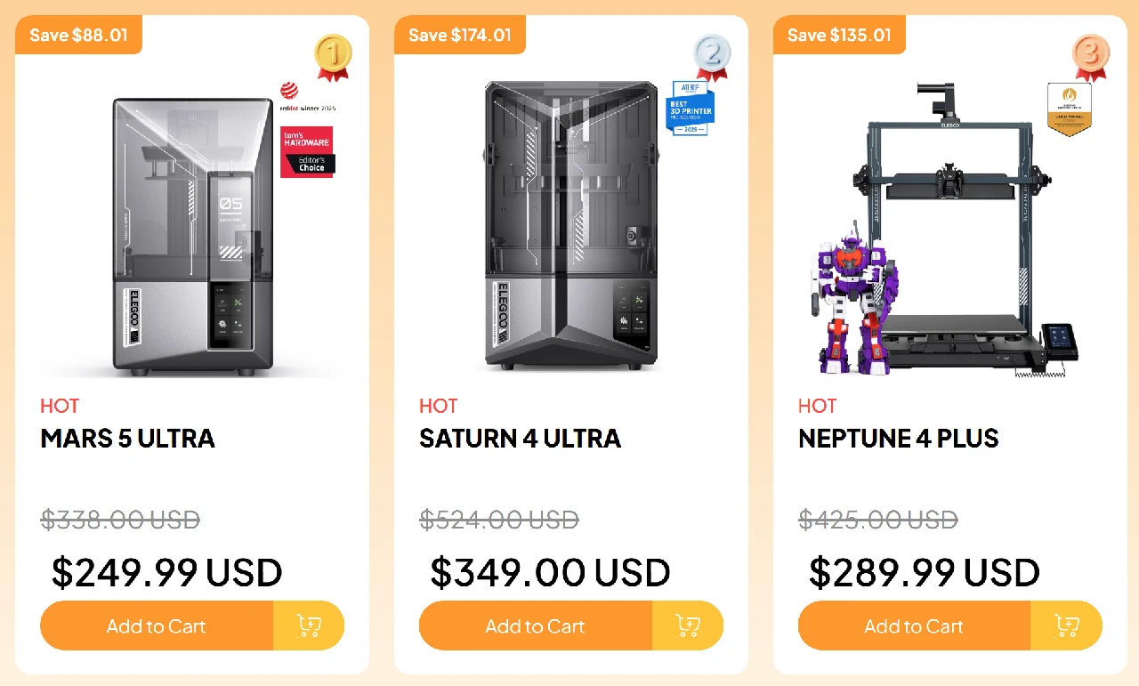 elegoo prime week sale deals