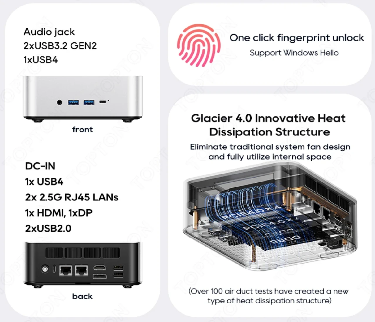 AOOSTAR MACO, mini PC with AMD Ryzen 7 H 255 and OCuLink port