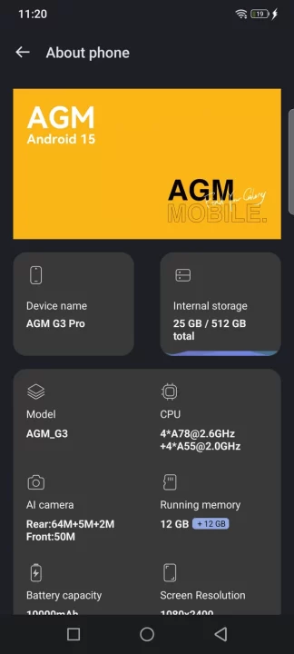 AGM G3 Pro, review: Ruggedized smartphone with thermal camera 28 agm g3 pro review eng s05