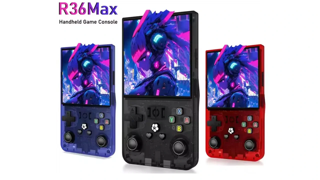 R36MAX, cheap retroconsole with 4-inch screen and better resolution