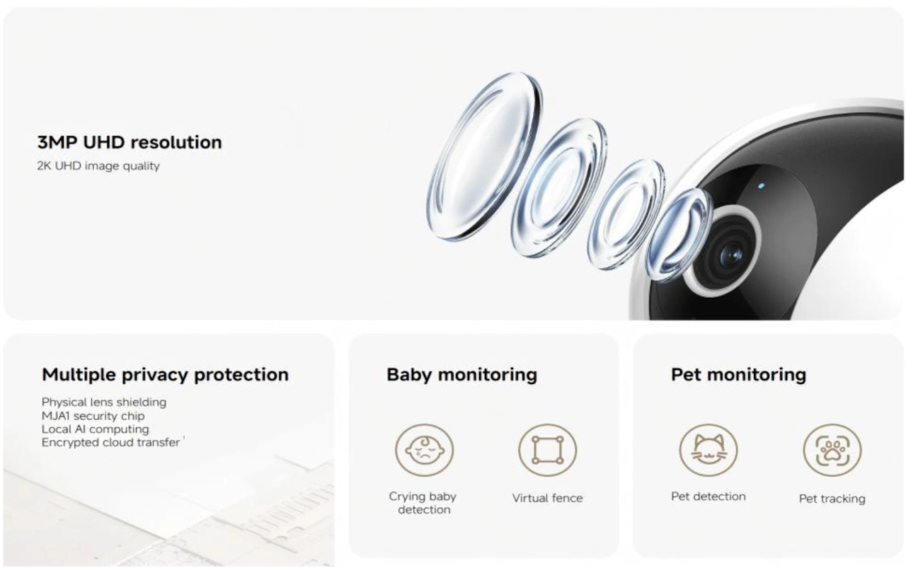 Xiaomi Smart Camera 3 c302 2k hd