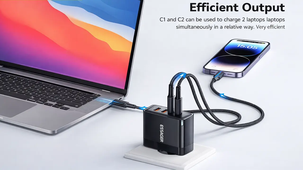 AliExpress Anniversary: ESSAGER 100W GaN Fast Charger 2 Essager 100W PD