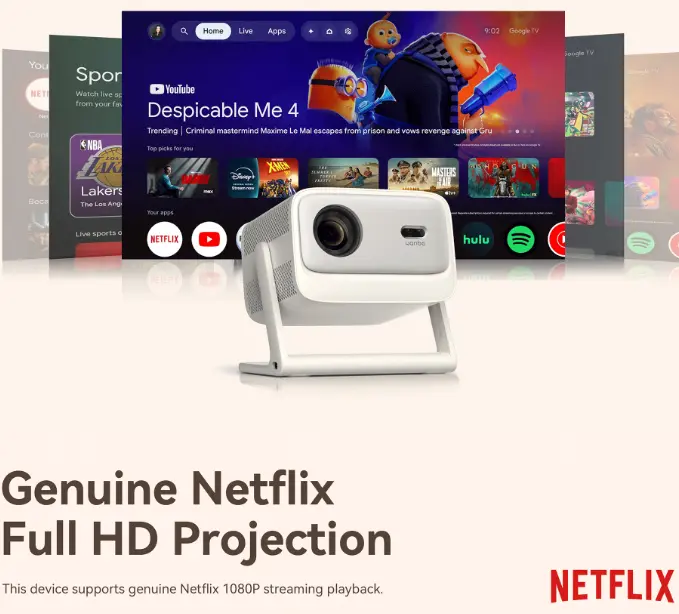 Wanbo Vali 1 Pro Netflix