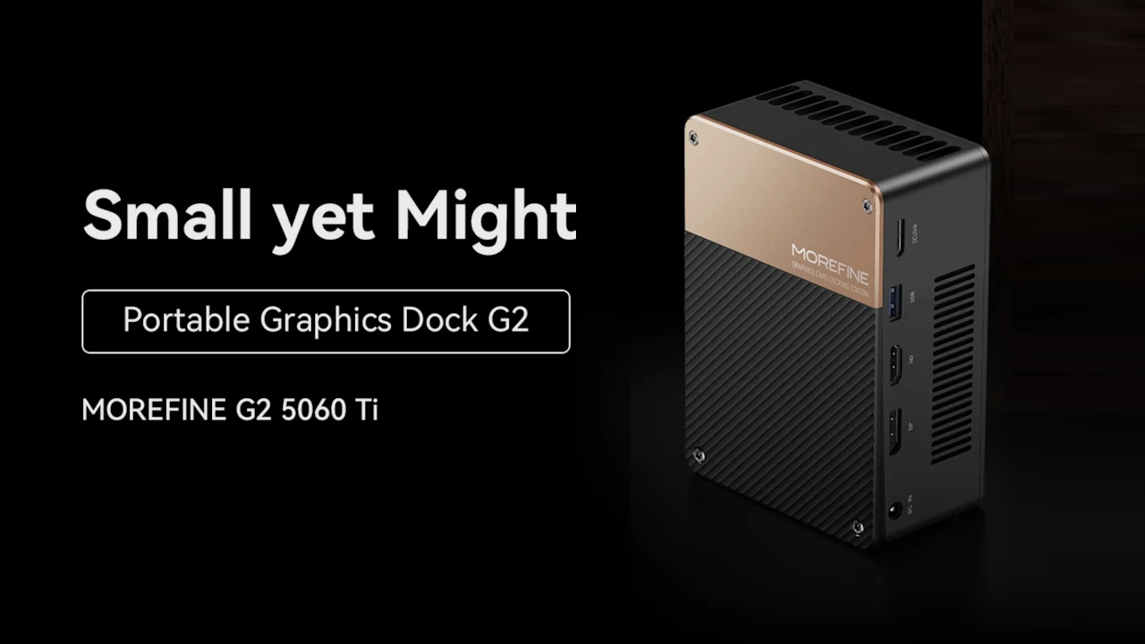 MOREFINE G2, a new external eGPU featuring the NVIDIA GeForce RTX 5060 Ti 1 Morefine G2