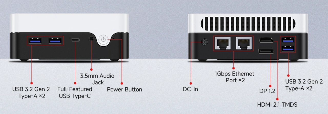 Chuwi Larkbox X 100u Ports