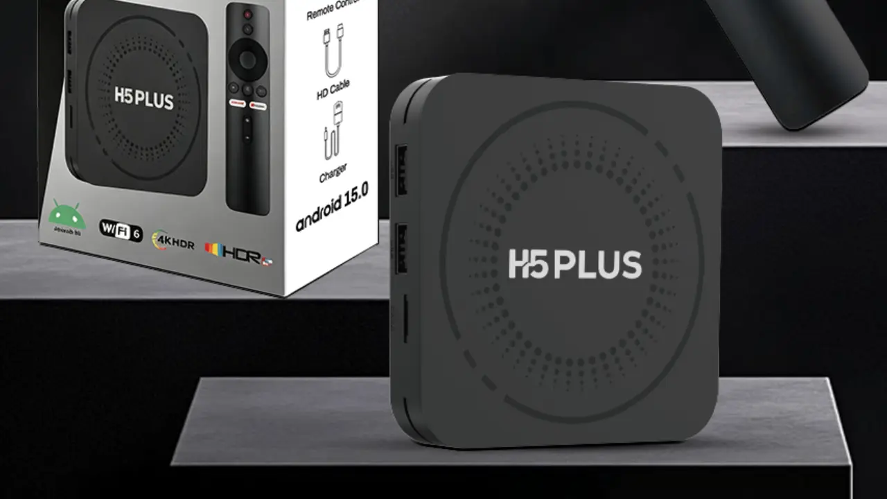 H5 Plus, a Chinese streaming box with Android TV 15 and the new and unusual H150 SoC 2 H5 Plus