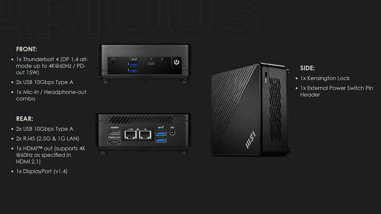 Msi Cubi 5 1MA Mini Pc